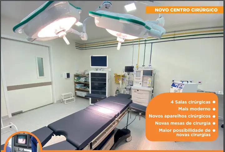 sala de cirurgia da casa de saúde união